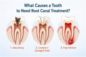 What Causes a Tooth to Need Root Canal Treatment?